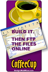 Click Here for CoffeeCup Website Design Software